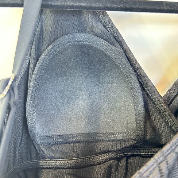 Swim Solutions Flyaway Swim Dress Black Bar III Open Front 8006294 Women's 8 NWT - Picture 7 of 10